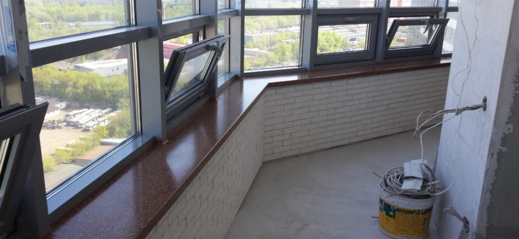 Подоконник из искусственного камня Corian Shale от СТОЛКИТ